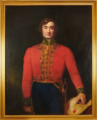 Lot 118 - Impressive 19th English School oil on canvas portrait of the Royal Herald George Rogers Harrison FSA (1805-1880), Windor Herald and first Chairman of the Prudentual Mutual Assurance Investment and...