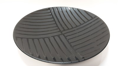 Lot 1168 - Large Poole Vogue dish, 40.5cm diameter, together with two Alchemy dishes, 33cm diameter and 26cm diameter