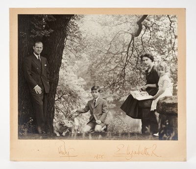 Lot 139 - H.M.Queen Elizabeth II and H.R.H. The Duke of Edinburgh, fine signed presentation portrait