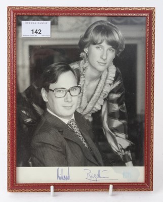 Lot 142 - T.R.H.The Duke and Duchess of Gloucester, signed 1979 presentation portrait photograph in frame 25 x 19.5 cm