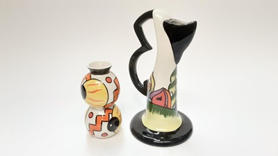 Lot 1194 - Lorna Bailey Westport jug, 21.5cm high and another vase (2)