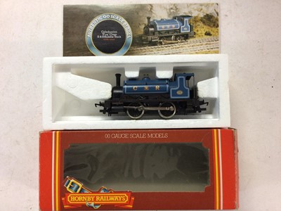 Lot 61 - Hornby OO gauge locomotives Caledonian blue 0-4-0 "Pugg" Class Saddle Tank 270, R057, GWR green 0-6-0 Class 57 XX Pannier Tank 8773, R300, SR green 0-6-0 Class E2 locomotive 104, R261, GWR dark gre...