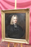 Lot 801 - Early 18th century English School oil on...