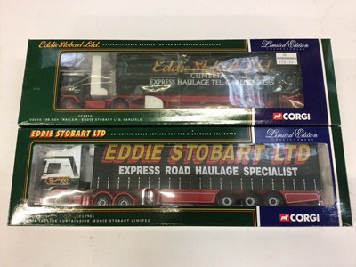 Lot 1838 - Corgi Eddie Stobart boxed models CC 13101, 12901, 14002, 12802, 13415, 10805 and some smaller models (11)