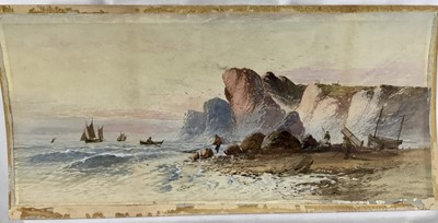 Lot 134 - A group of watercolours - two by W.H.Earp, a smaller coastal watercolour and another by another hand (4)