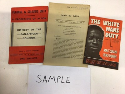 Lot 1441 - Four small boxes of 1930's-50's reports, booklets and soft-cover publications on Race Relations, Discrimination , The Colour Bar etc. Including Radical Relations, The League of Coloured People, Soc...