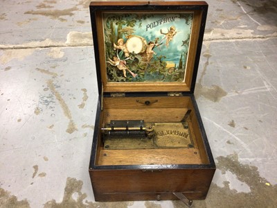 Lot 2281 - Polyphon with 40 discs with listing