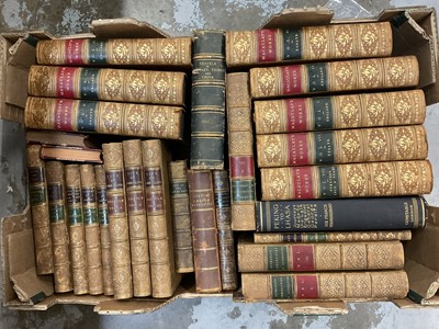 Lot 1674 - Lord Macaulay, the works, 8 vols 1879, and various other decorative bindings
