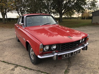 Lot 6 - 1975 Rover P6 3500S, 3,528cc V8, manual, saloon, finished in red with a cloth interior, reg. no. KTG 345P