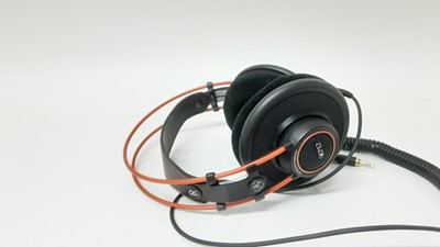 Lot 2211 - Pair of AKG K712 over ear headphones with spare cable in bag