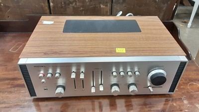Lot 2226 - Rotel RA-611 solid state stereo amplifier, together with a tuner and a receiver (3)