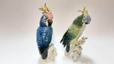 Lot 1292 - Two Karl Ens porcelain Cockatoo's