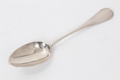 Lot 304 - Second World War interest French silver table spoon with inscription