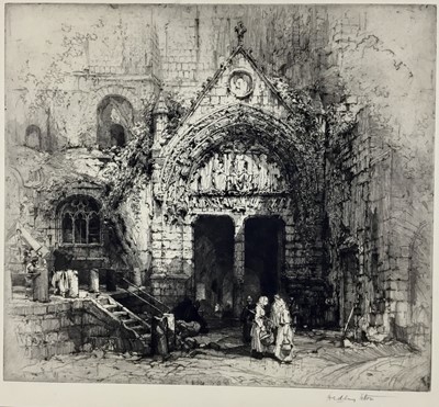 Lot 16 - Hedley Fitton (1857-1929) three etchings, signed in pencil unframed