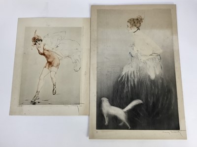 Lot 121 - Louis Icart (1888-1950) etching and aquatint on paper and another