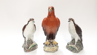 Lot 1315 - Selection of Beswick Beneagles whisky decanters including Golden Eagles, two Ospreys and two Loch Ness Monsters, together with two Rutherford Bulls, some with contents (11)