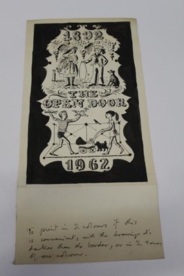 Lot 1443 - Group of original Molly Brett pen and ink drawings of animals, children etc, signed, titled and with printer's annotations. (30+)