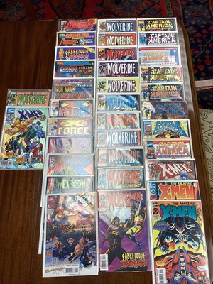 Lot 1701 - Marvel Comics mostly 90s to include X-Men, Wolverine, Captain America and others. Approximately 100 Comics