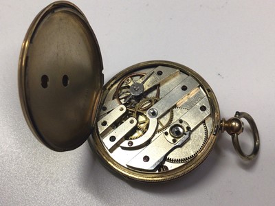 Lot 20 - Victorian 18ct gold cased Gindrat Geneve fob watch