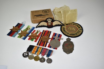 Lot 784 - Second World War medal group comprising 1939 - 1945 Star, Italy Star, Atlantic Star, Burma Star and War medals in Navy box of issue, together with