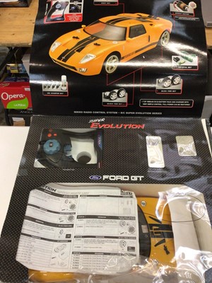 Lot 1976 - Nikko Ford GT super evolution remote control car together with MA Toys Mercedes CLK-GTR remote control car and Four others