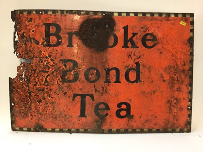 Lot 2468 - Three Vintage Brooke Bond Tea enamel signs, 76cm x 51cm