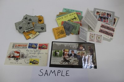 Lot 1480 - Stamps box of World including GB and Isle of Man booklets, World covers, miniature sheets etc.