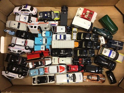 Lot 1970 - Seven boxes of unboxed die cast cars