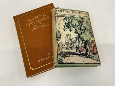 Lot 1719 - Munro Cautley - Suffolk Churches, 1937 first edition, together with Norfolk Churches, first edition, 1949. (2)