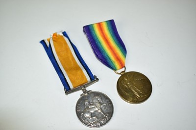 Lot 707 - First World War pair comprising War and Victory medals named to 167791. 3. A.M. M. C. Harrison. R.A.F.