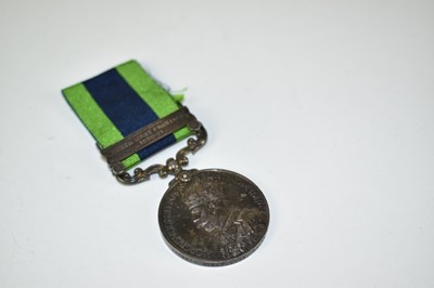 Lot 709 - George V India General Service medal with one clasp, North West Frontier 1930 - 31, named to 6005817 PTE. F. Lock. Essex. R.