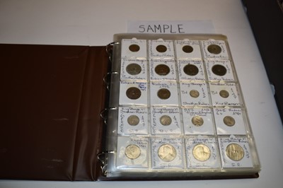 Lot 511 - World - Mixed coins in albums to include from issues United States, Africa, South America, New Zealand, East Africa, Greece, Falklands, Straits Settlements, South Africa, Portugal...