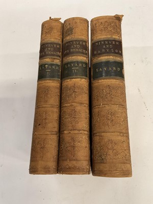 Lot 1725 - Layard - Nineveh and Its Remains: with an Account of a Visit..., John Murray, 1850, fifth edition, two volumes, together with Layard - Nineveh and Babylon: Discoveries in the Ruins of Nineveh and B...