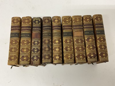 Lot 1727 - William Shakespeare - The Plays, complete set of nine miniature books, approx 85 x 48mm, published London, 1825, in fine full calf bindings