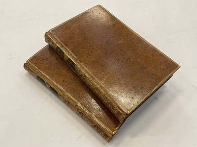 Lot 1735 - Thomas Bewick - A History of British Birds, two vols. containing the history and description of land birds and water birds, printed by Edward Walker, Newcastle 1826, fine tooled calf bindings