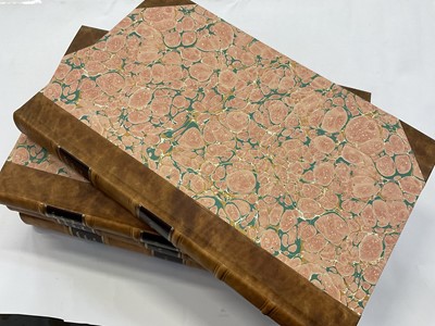 Lot 1740 - Edward King - Munimenta Antiqua; or Observations on Ancient Castles. 4 vols, large folio, published London 1799-1805, modern half calf bindings