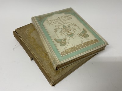 Lot 1749 - Edmund Dulac and Laurence Houseman - Princess Badoura - a tale from the Arabian Nights, Hodder & Stoughton, tooled cloth binding, together with Rubaiyat of Omar Khayyam, illustrated Dulac.  (2)