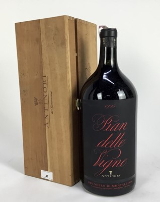 Lot 47 - Wine - one double magnum, Pian delle Vigne 1995 Brunello Di Montalcino, owc
