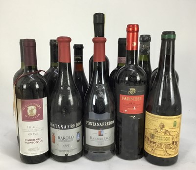 Lot 51 - Wine - twelve bottles, Italian reds to include Barolo, Barbaresco and others