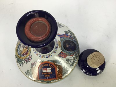 Lot 65 - Rum - one bottle, Pusser's British Navy Rum, in Wade decanter, 1 litre, 54.5% (cracked stopper)