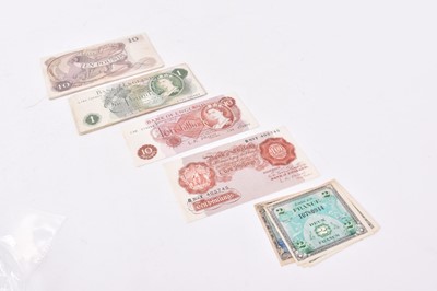 Lot 543 - World - Mixed banknotes to include World War II issues