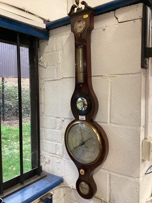 Lot 2542 - 19th Century banjo barometer