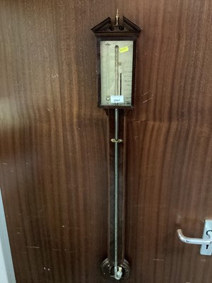 Lot 2541 - Georgian stick barometer (bowl missing)