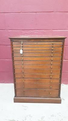 Lot 2548 - Victorian mahogany collectors’ nest drawers