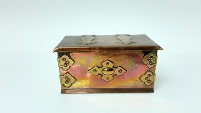 Lot 2552 - Late Victorian copper and brass casket                                                          £