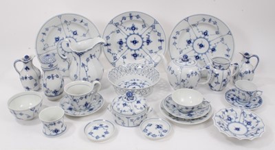Lot 160 - Extensive collection of Copenhagen blue fluted tablewares