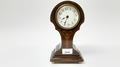 Lot 2544 - Edwardian balloon-shaped mantle clock