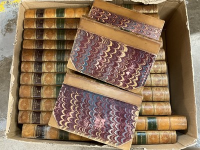 Lot 1667 - Sir Walter Scott, Waverley novels, complete 25 volume set leather bound, illustrated, published in Edinburgh 1874