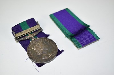 Lot 774 - Elizabeth II General Service medal (Pre 1962 type) with Cyprus clasp, named to 23283053 SIGMN. F. W. Wilson. R. Sigs.