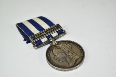 Lot 795 - Victorian Egypt medal with one clasp, Tel - El - Kebir named to 3913. PTE. D. Cott. 2nd. Life Gds.
